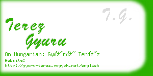 terez gyuru business card